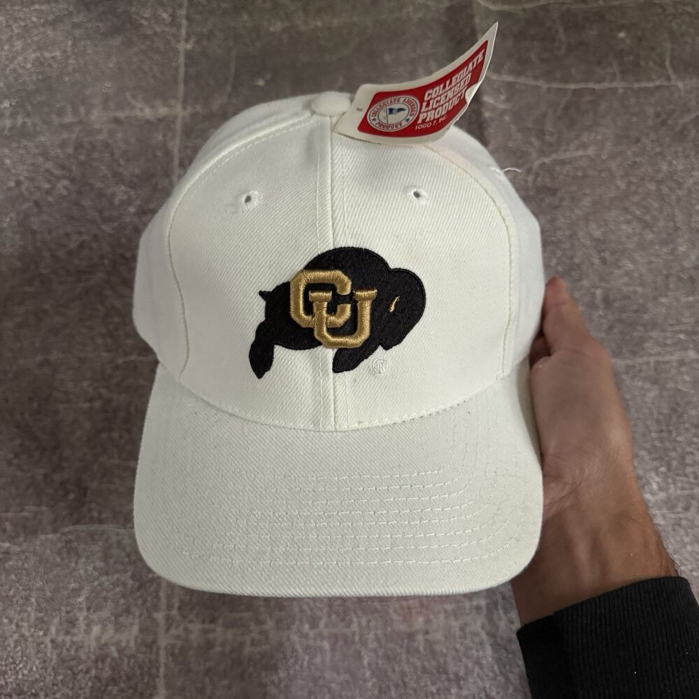 NWT Men's Vintage 90's PUMA Colorado Buffaloes CU Buffs Plain Logo Strapback Hat